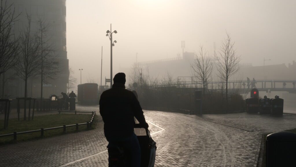 alkmaar in de mist