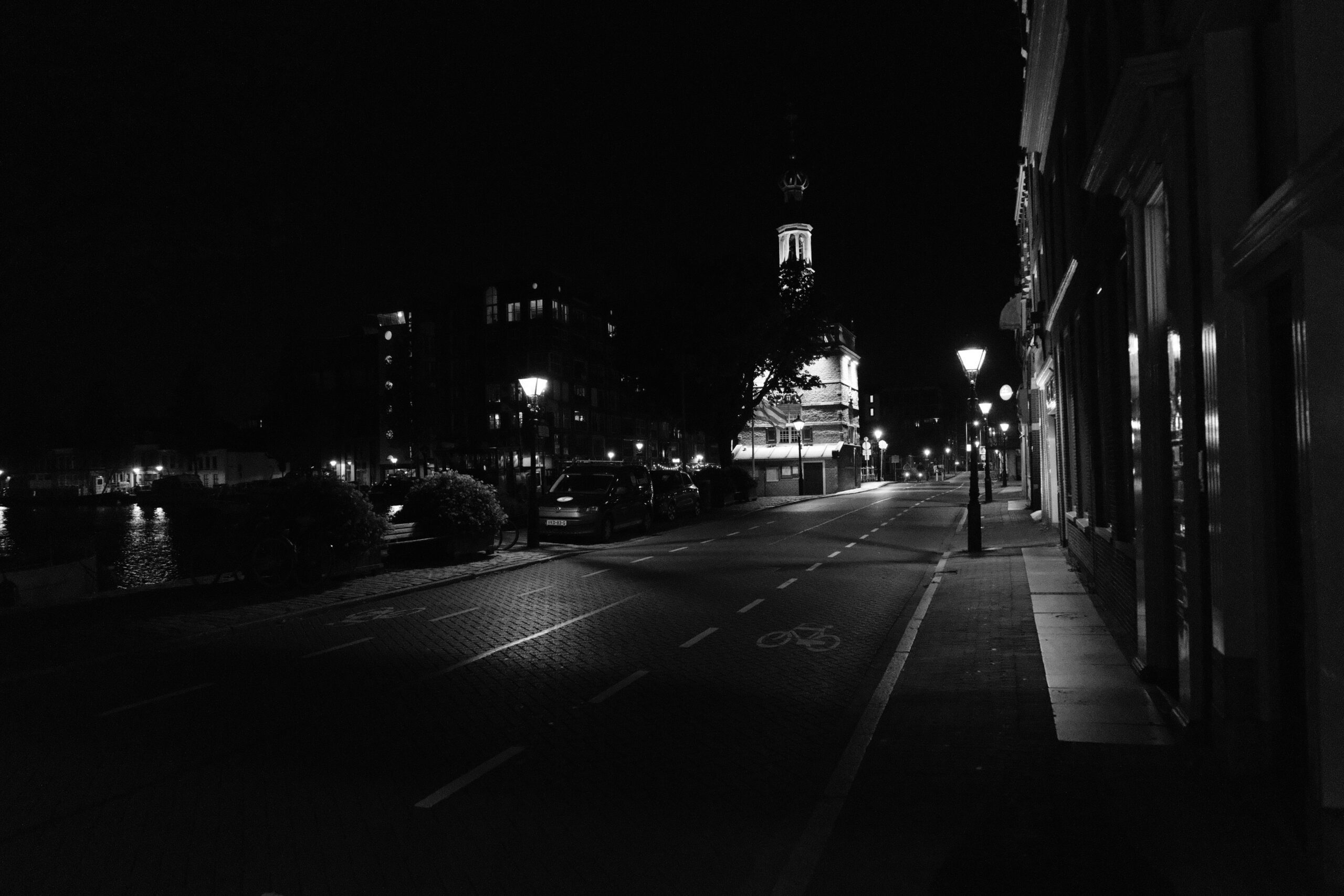 nachtfotografie in de stad