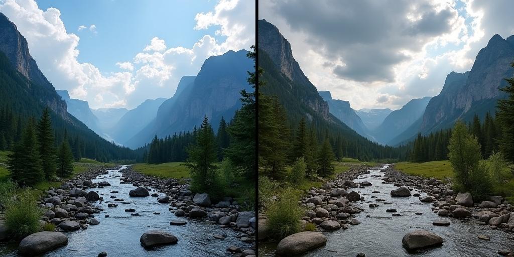 Niet-lineaire toonmapping en lokale contrastversterking