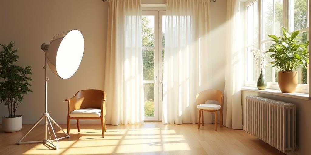 Werken met natuurlijk licht in homestudio's