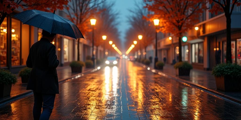 Sfeervolle beelden maken bij regen