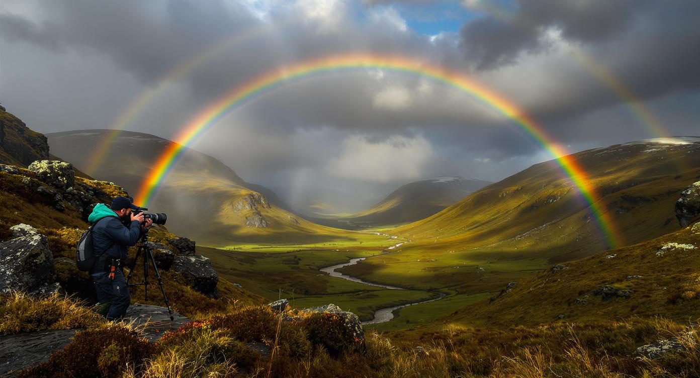 Fotograferen van een regenboog